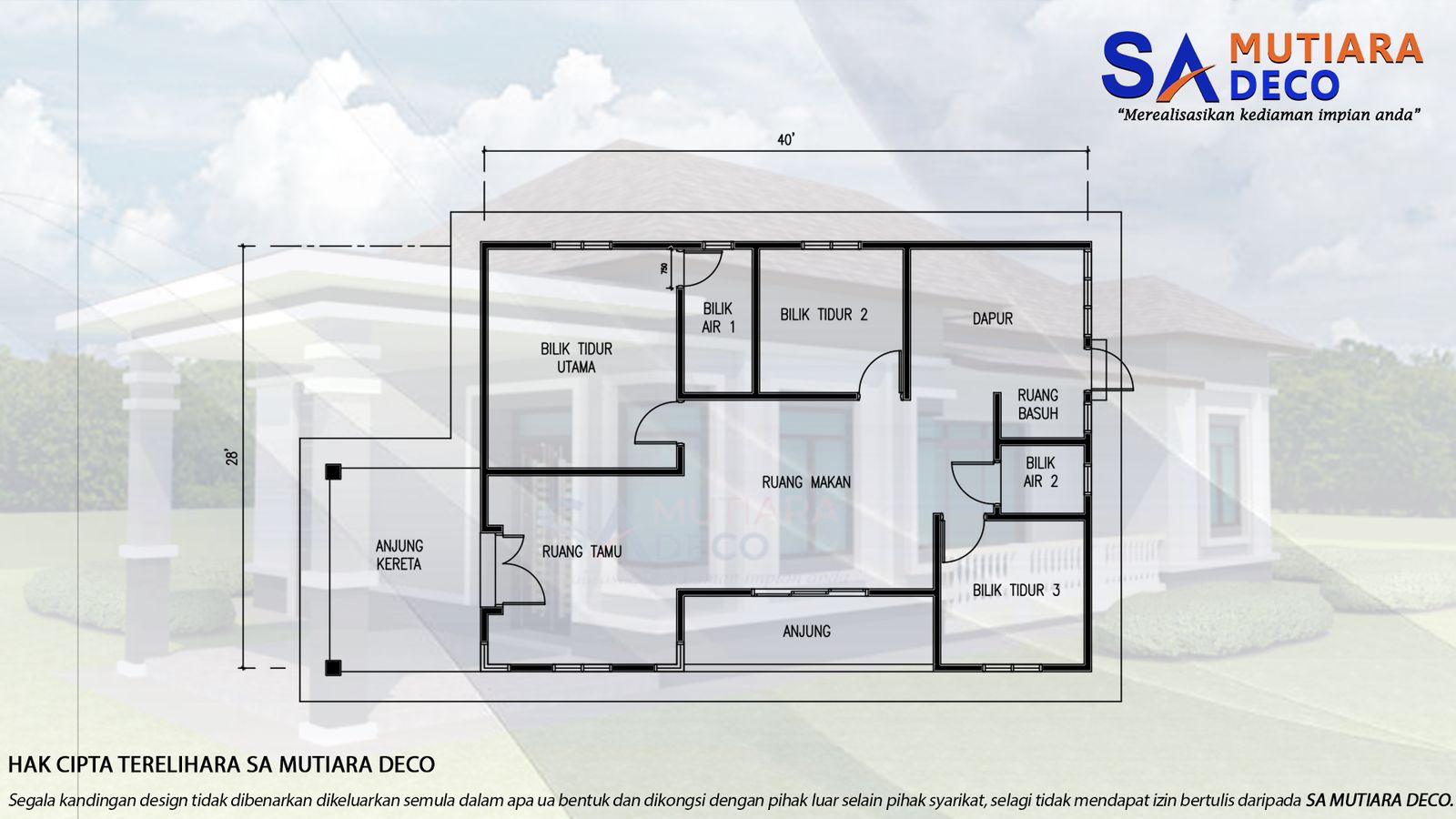 Mutiara Santun 1250 - Floor Plan